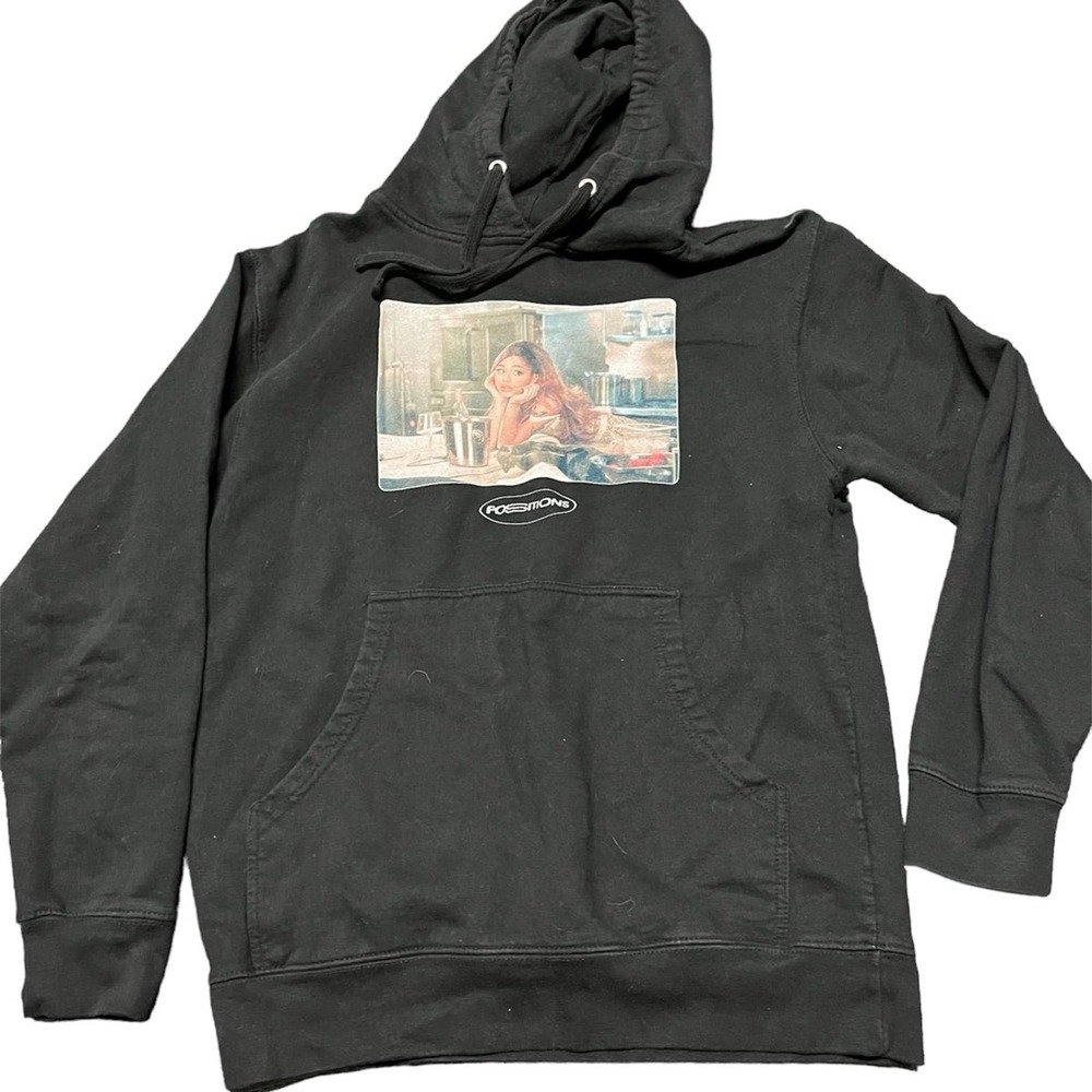 ARIANA GRANDE POSITIONS TOUR CONCERT HOODIE‎ HOODED SWEATSHIRT Sz Mens Small